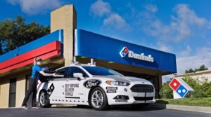Ford autonome consegnano pizze Domino's