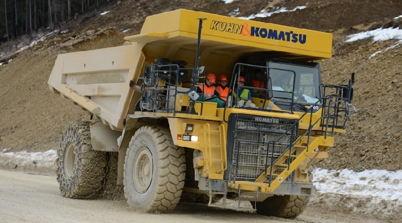 Biel Svizzera camion elettrico più grande del mondo Komatsu Kuhn