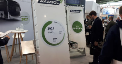 A Stoccarda Akasol ha presentato la rinnovata gamma di batterie per autobus e camion