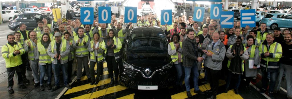 Dal 2012 a ieri prodotte le prime... 200.000 Zoe elettriche nella fabbrica Renault di Flins